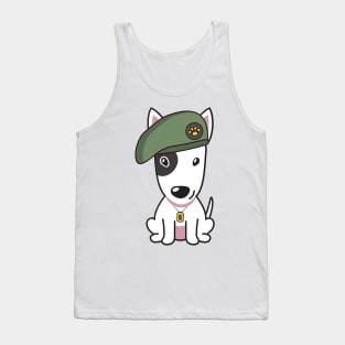 Green Beret Bull Terrier Tank Top